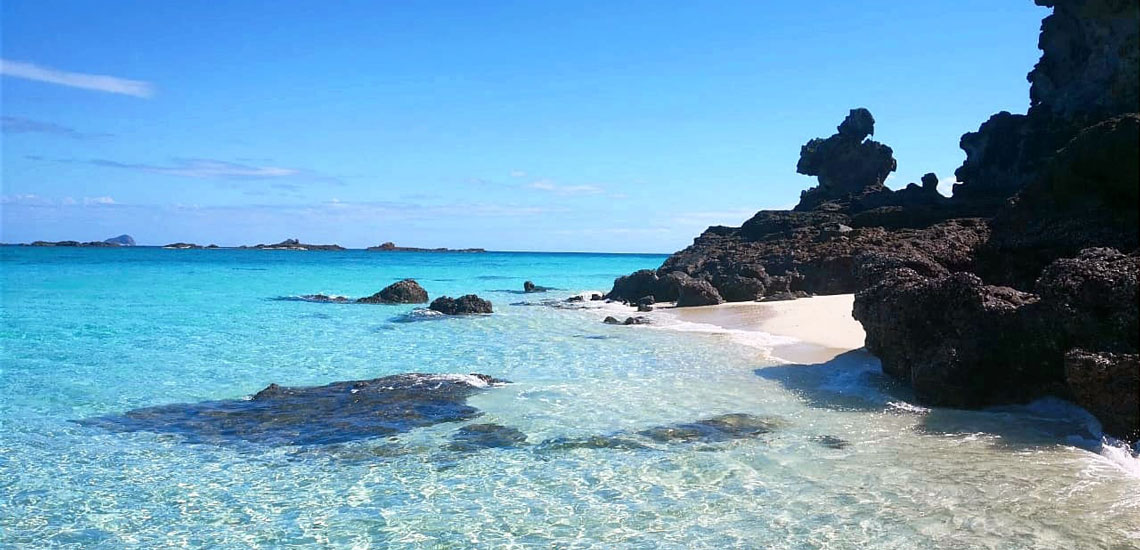 beach and rocks